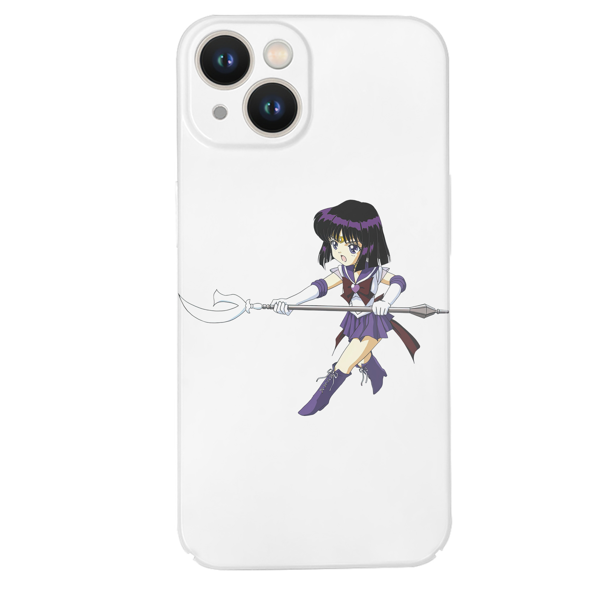 （画像用） 美少女戦士セーラームーン 土萠ほたる Sailor Moon Tomoe Hotaru （セーラーサターン；Sailor Saturn） 【iPhone 14シリーズ対応】ハードケース